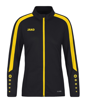 JAKO Power Polyesterjacke Damen Schwarz Gelb F803