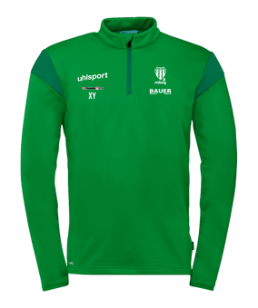 uhlsport Squad 27 1/4 Zip Top Sweatshirt Grün F90