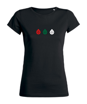 FC Augsburg T-Shirt Dreier Damen Schwarz - schwarz