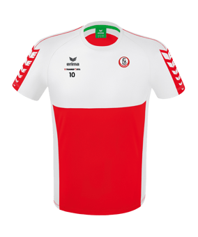 Erima Six Wings T-Shirt Kids Rot Weiss