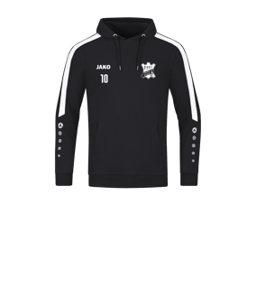 JAKO Power Hoody Kids Schwarz Weiss F800