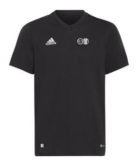adidas Entrada 22 T-Shirt Kids Schwarz