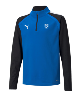 PUMA teamLIGA HalfZip Sweatshirt Kids Blau F02