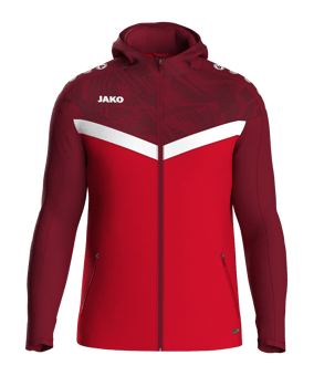 JAKO Iconic Kapuzenjacke Rot F103 - rot