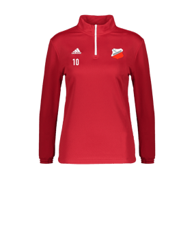 adidas Entrada 22 HalfZip Sweatshirt Damen Rot