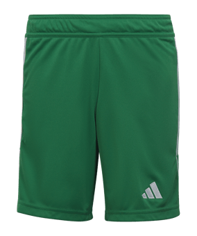 adidas Tiro 23 Short Kids Dunkelgrün Weiss - gruen