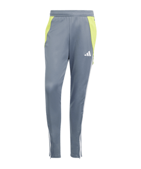 adidas Tiro 24 Trainingshose Grau Gelb - grau