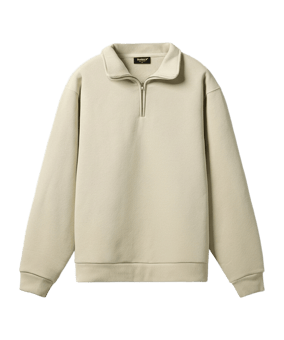 Burocs Essential Mock Neck Sweatshirt Beige