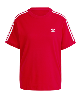 adidas Originals 3-Stripes Baby T-Shirt Damen Rot - rot