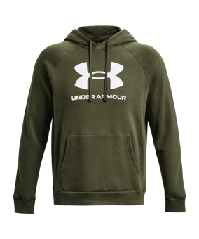 Under Armour Rival Fleece Logo Hoody Grün F390 - gruen