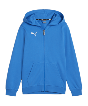 PUMA teamGOAL Casuals Kapuzenjacke Kids Blau F02 - blau