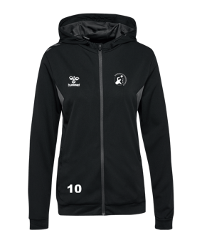 Hummel AUTHENTIC PL Kapuzenjacke Damen Schwarz F2001