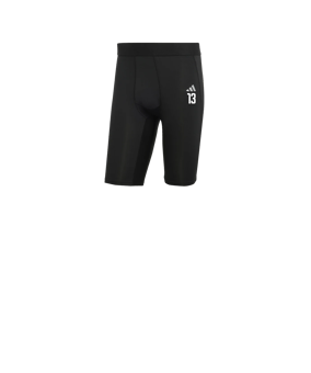 adidas Techfit Aeroready Tight Short Schwarz