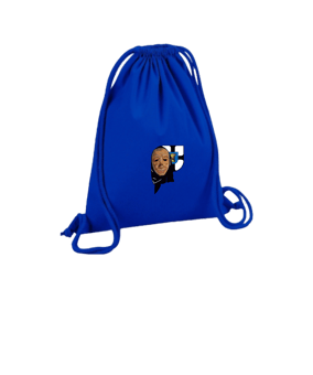 Merch Organic Premium Cotton Gymsack Bright Royal | #logo4c