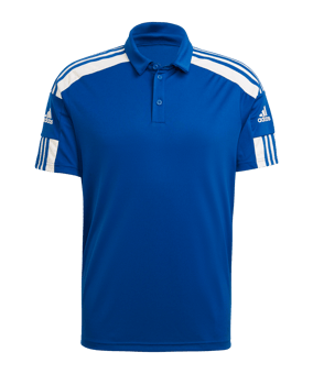 adidas Squadra 21 Poloshirt Blau Weiss - blau