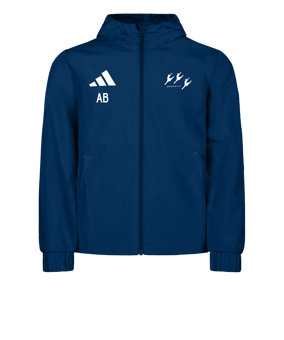 adidas Entrada 26 Regenjacke Dunkelblau