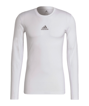 adidas Techfit Shirt langarm Weiss - weiss