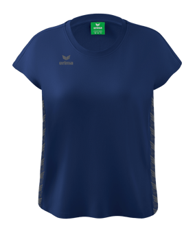 Erima Team Essential T-Shirt Damen Dunkelblau Grau - blau