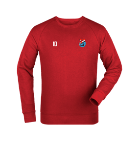 Merch Roller Sweatshirt Red | #logo4c
