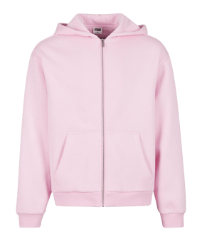 Urban Classic Fluffy Kapuzenjacke Rosa - rosa