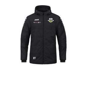 JAKO Team Coach Kapuzenjacke Kids Schwarz F800