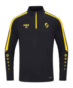 JAKO Power Sweatshirt Schwarz Gelb F803