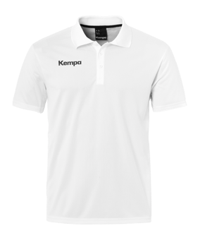 Kempa Poly Poloshirt Kids Weiss F07 - weiss