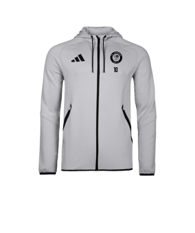 adidas Tiro Travel Hoody Grau