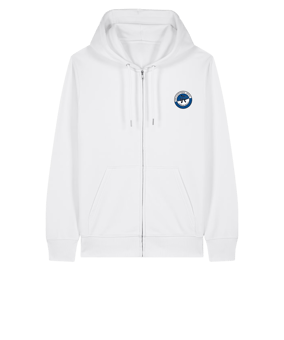 11tsmerch Merch Connector 2.0 Zip Sweatjacke Weiß | #justlogo4c