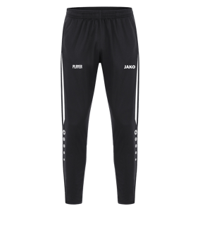 JAKO Power Polyesterhose Schwarz Weiss F802