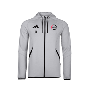 adidas Tiro Travel Hoody Grau