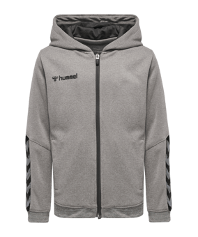 Hummel Authentic Poly Kapuzenjacke Kids F2006 - grau