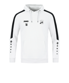 JAKO Power Hoody Weiss Schwarz F000