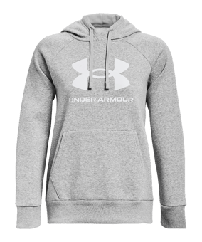 Under Armour Rival Fleece Big Logo Hoody Damen Grau F012 - grau