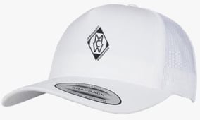 Merch 5 Panel Retro Trucker Cap Weiss