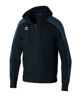 Erima Evo Star Kapuzenjacke Kids Schwarz - schwarz