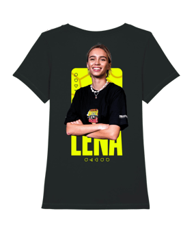 Battle of the Socials T-Shirt "Team Lena" Damen Schwarz - schwarz