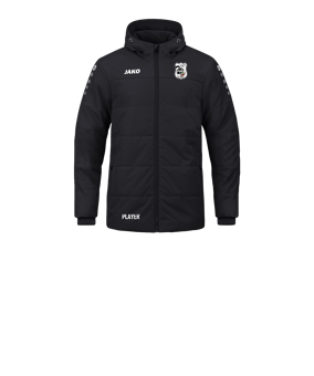 JAKO Team Coach Kapuzenjacke Kids Schwarz F800
