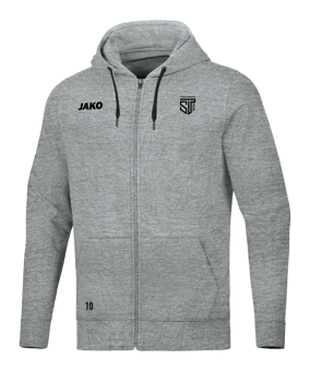JAKO Base Kapuzenjacke Grau F41