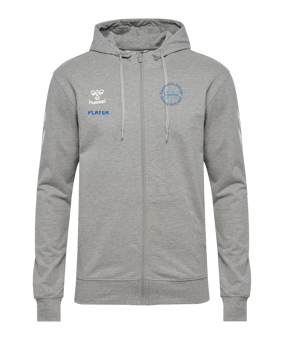 Hummel Go 2.0 Chevron Kapuzenjacke Grau F2006