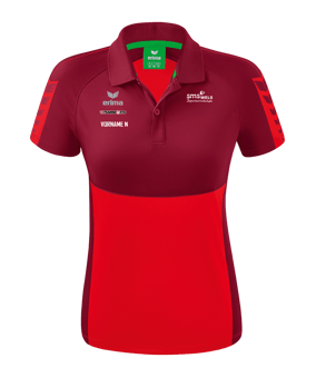 Erima Six Wings Poloshirt Damen Rot