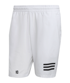 adidas 3 Stripes Tennis Short Weiss Schwarz