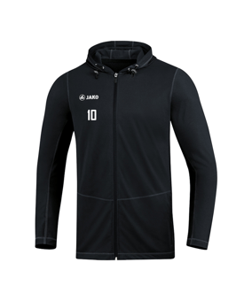 JAKO Run 2.0 Kapuzenjacke Running Schwarz F08