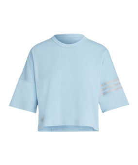 adidas T-Shirt Damen Blau - blau