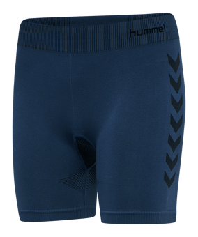 Hummel hmlFIRST Seamless Short Damen Blau F7642 - blau