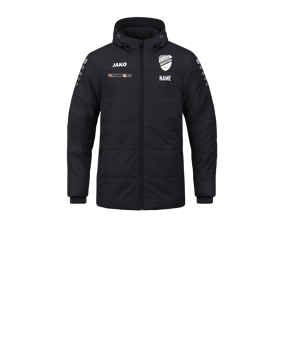JAKO Team Coach Kapuzenjacke Kids Schwarz F800