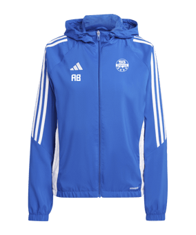 adidas Tiro 24 Windbreaker Damen Blau Weiss