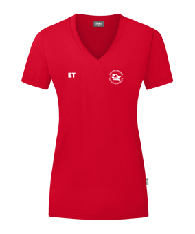 JAKO Organic T-Shirt Damen Rot F100