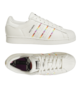 adidas Originals Superstar Pride Weiss Schwarz - weiss