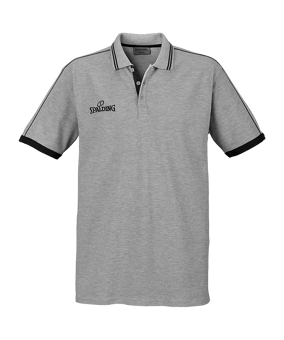 Spalding Poloshirt Grau Schwarz F05 - grau